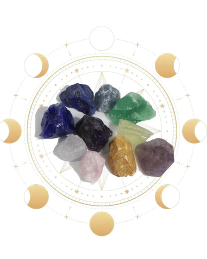 CRYSPAA 1.8"-2.5" Raw Crystals and Large 0.15lb -0.19lb Healing Stones, Rough Stone Cryatal Rock for Meditation, Cabbing, Decoration, Polishing, Wire Wrapping, Wicca & Reiki
