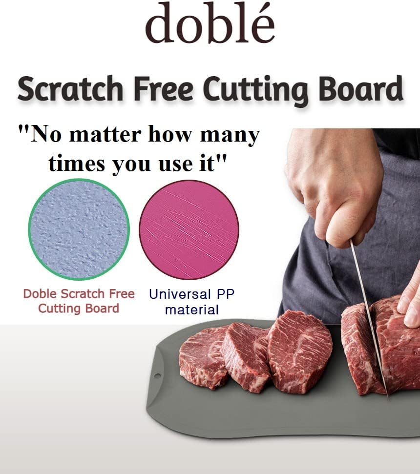 doblé Non-Scratch Flexible Cutting Board for Chopping, Large (15.6" x 10.7"), Scratch Free, Non-Slip, Dishwasher Safe