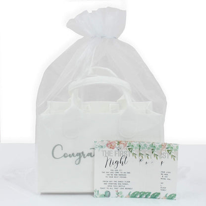 Milestone Wine Labels and Gift Bag, 6 Bottle Congratulations Wedding Wine Crate with Wedding Milestone Stickers