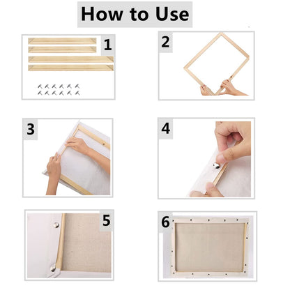 ENLAYER 40X50 cm Wooden Frame DIY Picture Frames Art Suitable for Home Decor Painting Digital Diamond Drawing Paintings, Display Pictures 16x20 picture frames for wall (40 * 50CM)