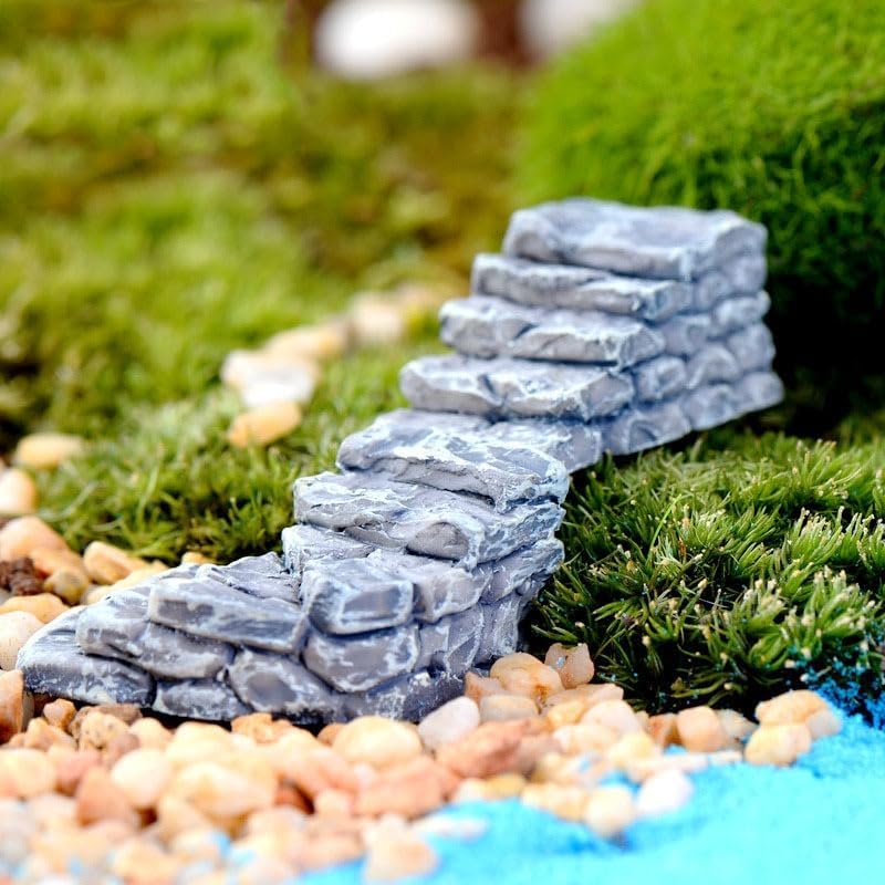 Woodpile Meadow Miniature Fairy Garden Accessories, Lawn Garden Ornament Figurines for DIY Kit