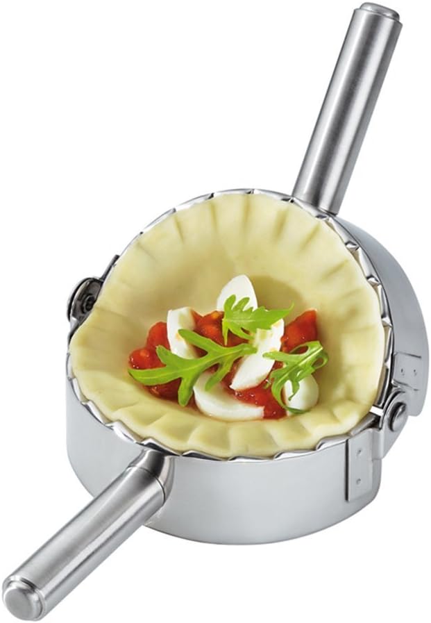 Stainless Steel Ravioli Mold Dumpling Press Maker - Pierogie Pie Crimper, Kitchen Gadgets, 4 Inch