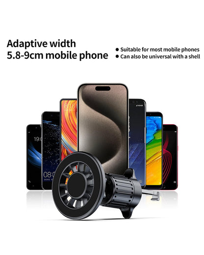 Vent Phone Mount for Car, Magnetic with Car Phone Holder, Case-Friendly & Secure Fit Black