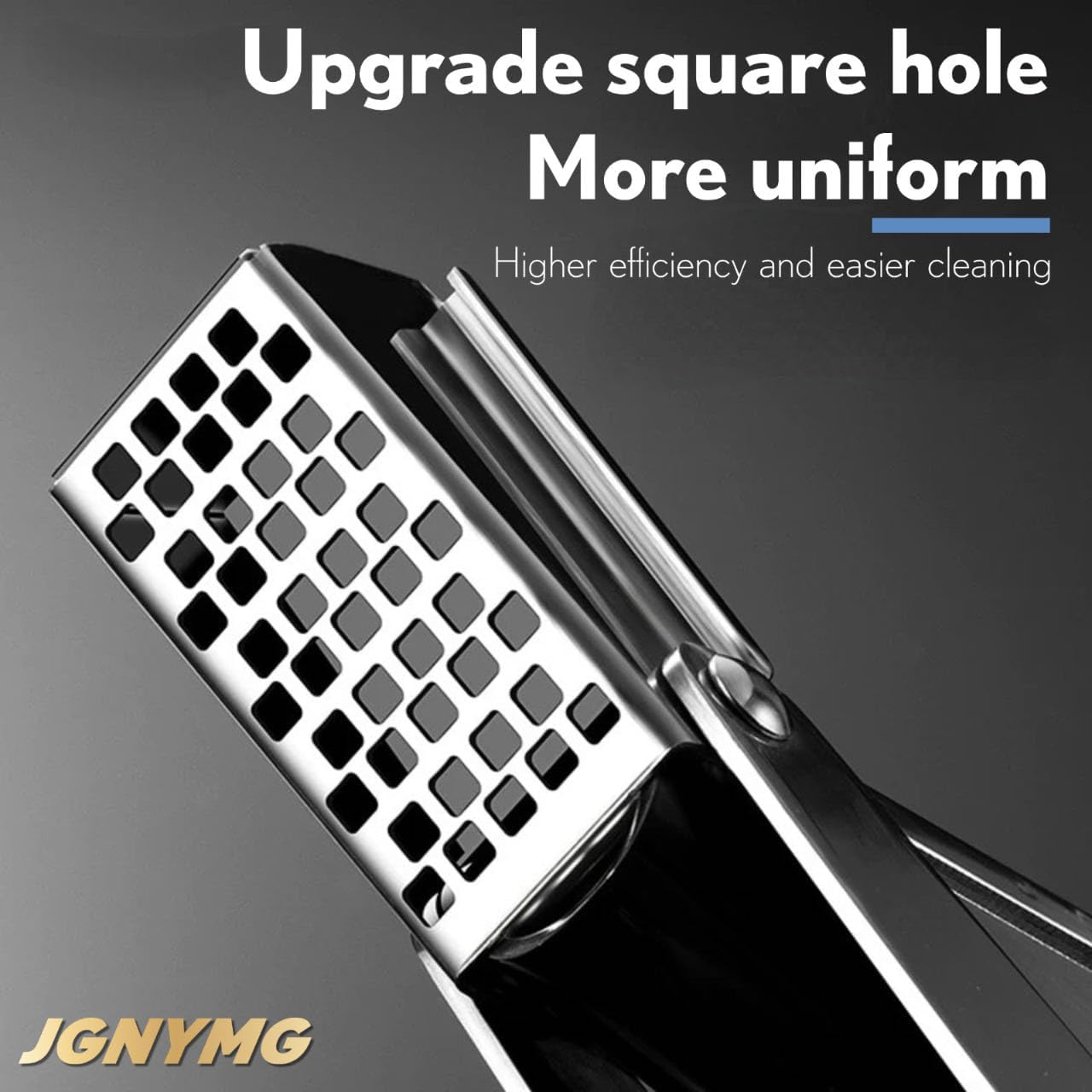 JGNYMG Garlic Press Stainless SteelPremium Garlic Mincer ToolHeavy Duty Professional garlic grinder No Need to Peel