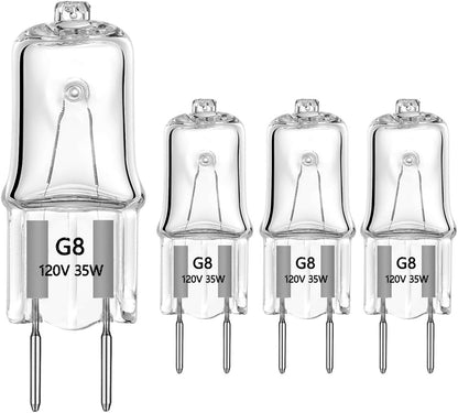 Halogen Light Bulb for GE Microwave Oven - 35W Replaces WB25X10019, Kitchen Night Light for Samsung Elite Maytag