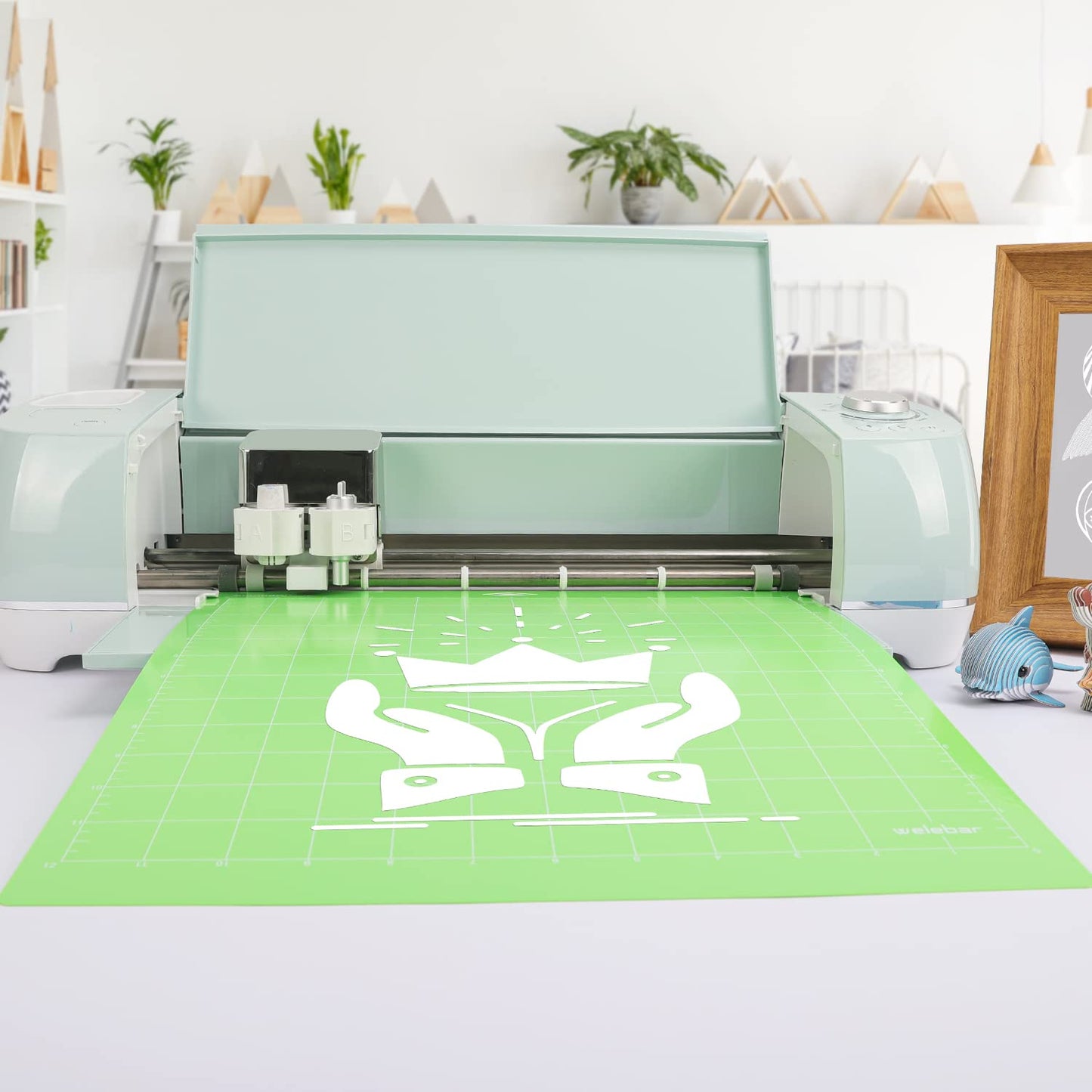Welebar Cutting Mats Compatible with Cricut Maker 3/Maker 4/Maker/Explore 3/Explore 4/Air 2/Air, 5 Pack(12x12 Inch, StandardGrip/LightGrip/StrongGrip/FabricGrip) Quilting Cutting Mats
