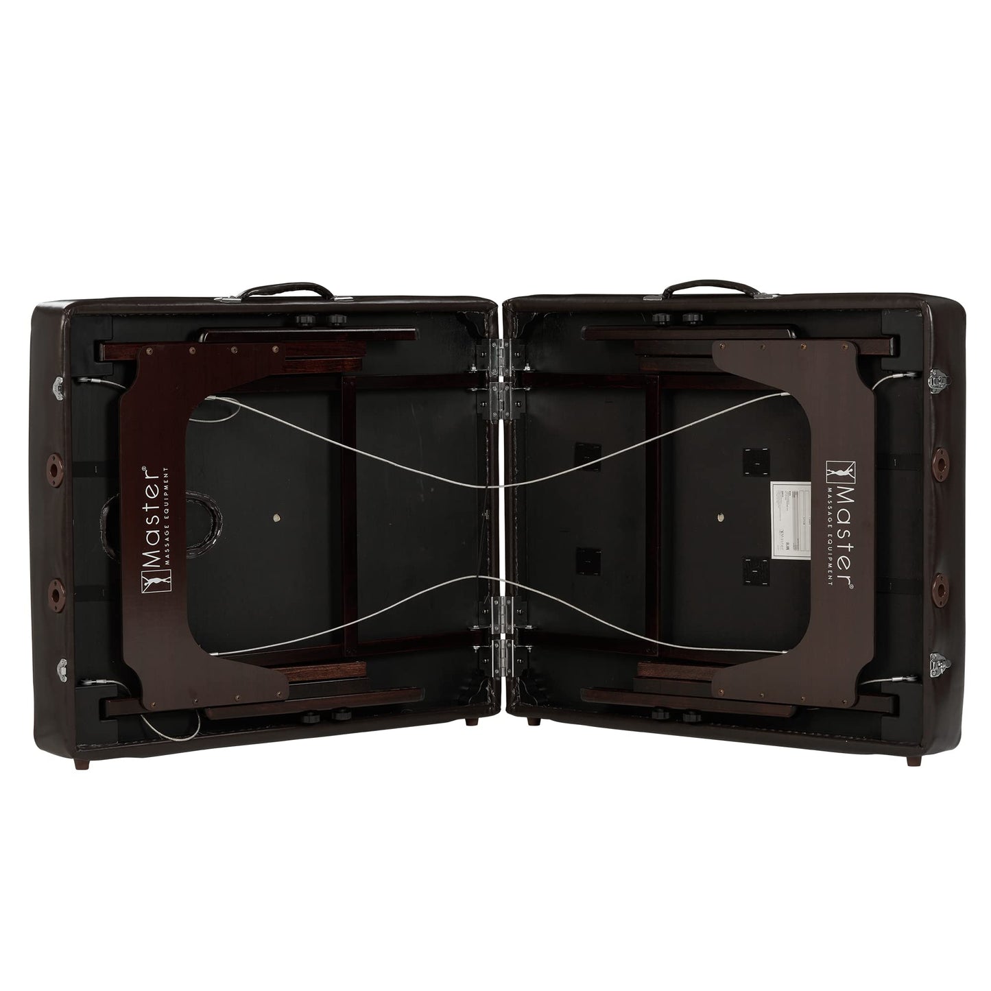 Master Massage 31" Supreme LX Extra Wide SPA Salon Facial Beauty Bed Portable Massage Table with Ambient Lighting System, Easy Set Up PU Upholstery 3" Thick Memory Foam, Coffee