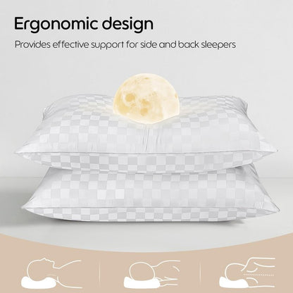 Swandream Pillows Standard Size Set of 4 Soft and Skin Friendly | Down Alternative Pillow for Back, Stomach or Side Sleepers, 20x26 Inches