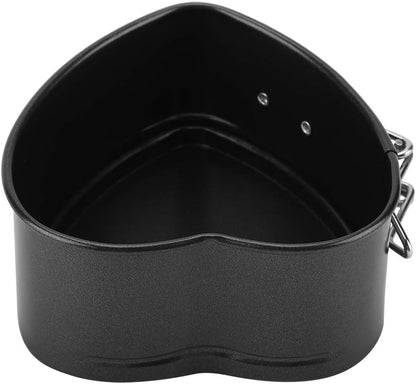 Heart Cake Pan, 4 Inch Heart Springform Pan, Bakeware with Removable Bottom for DIY Heart Baking