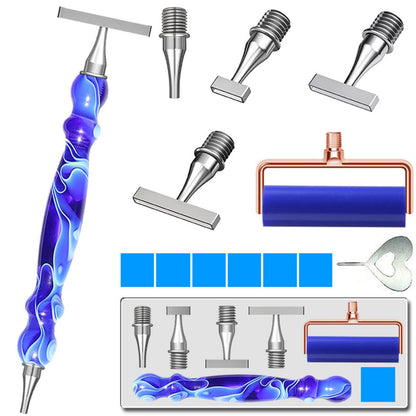 LEIYULY 13PCS Diamond Art Pen, with 1,3,6,9 Stainless Steel Nibs, Ergonomic Diamond Art Pen, 5D Diamond Painting Pens Tools, for Both Beginners and Experienced Diamond Artists
