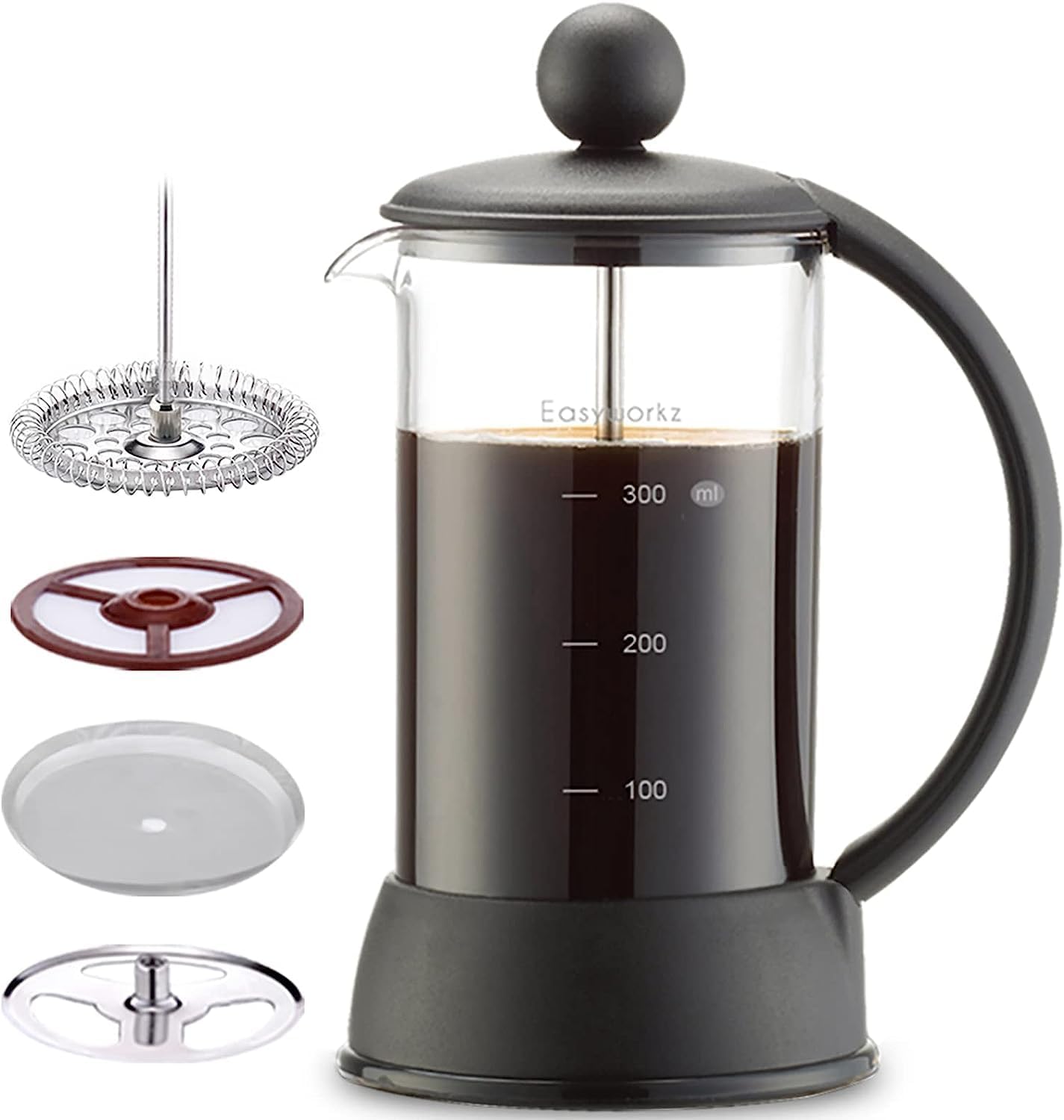 Easyworkz Eclipse 12 oz French Press Coffee Maker with Borosilicate Glass