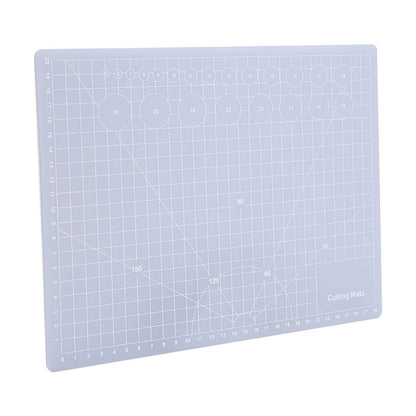 MUNEFE Translucent Cutting Mat, See Through Self Healing Cutting Mat, Non Slip Gridded Cutting Board for Writing, Painting, Paper Sculpture, Etc(A4 Translucent Cutting Board)