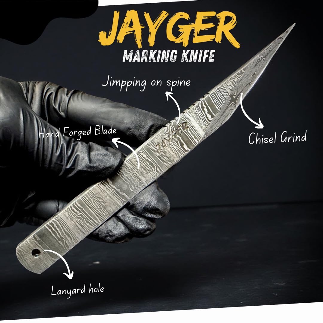Handmade Kiridashi Knife – Precision Japanese Marking Tool – Damascus Steel Blade – Compact Craft & Carving Knife for Woodworking, Leatherwork, DIY & Artisan Use