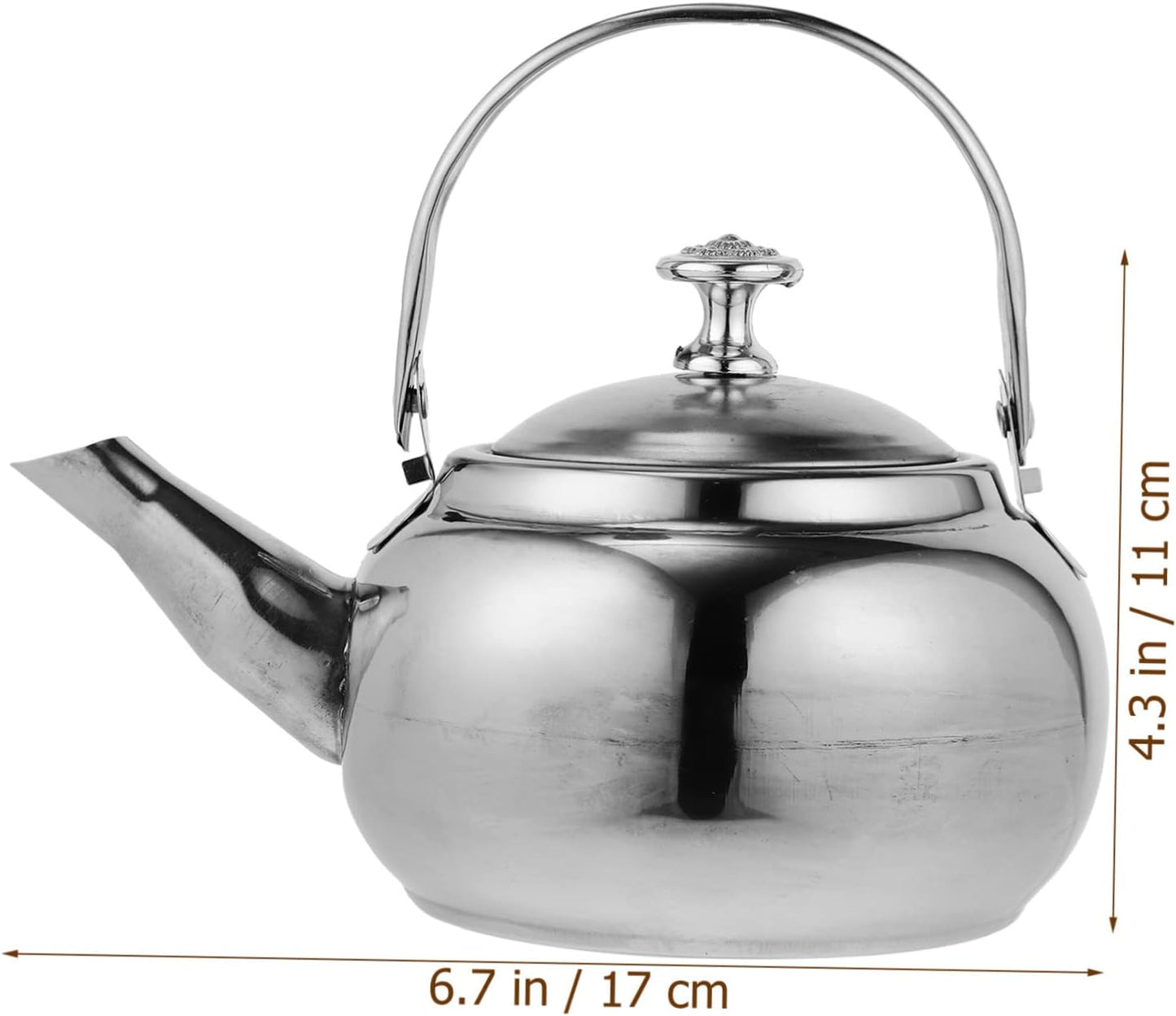 Camping Stoves Hot Water Kettle, Stainless Steel Tea Kettle for Camping Coffee Pot