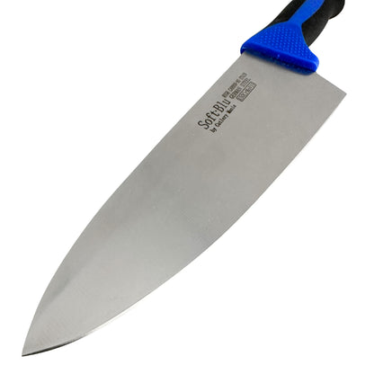 Cutlery Mania SoftBlu Professional Kitchen Knifes, X50CrMoV15 German Stainless Steel, Non-Slip Soft Grip Handle (Chef, 8")