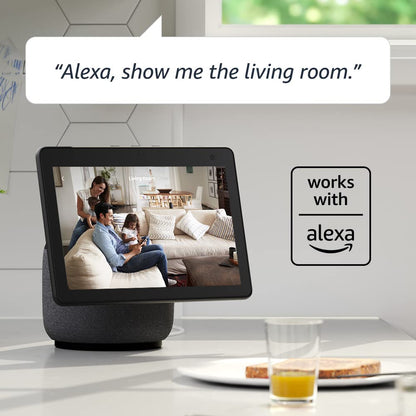 Blink Mini - Compact indoor plug-in smart security camera, 1080p HD video, night vision, motion detection, two-way audio, easy set up, Works with Alexa – 1 camera (Black)