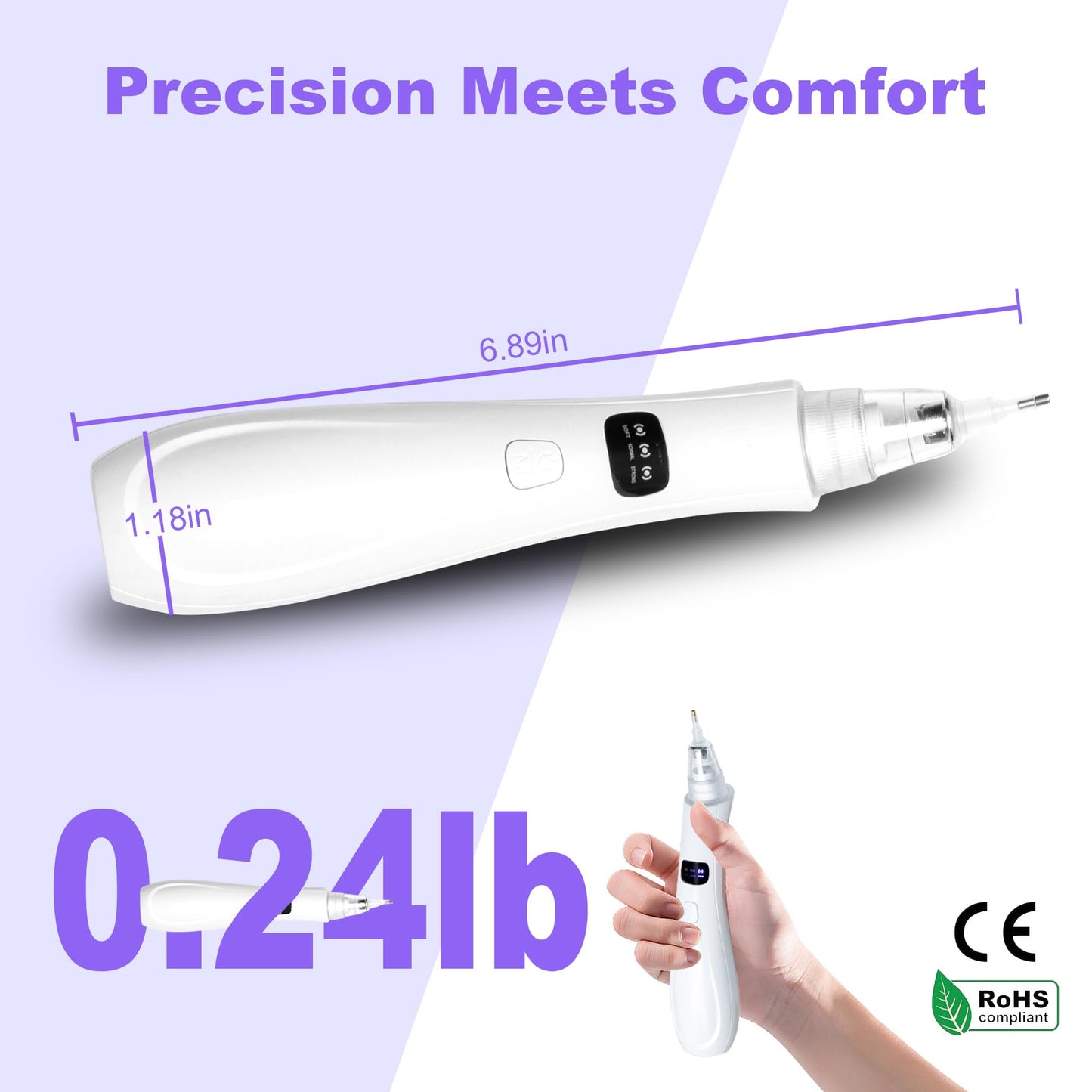 Cordless Electric Diamond Painting Pen Vacuum Diamond Art Pens No Wax Needed Diamond Painting Accessories Pen for DIY Art Beginners (White)