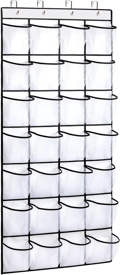 28 4 REGELETO Large Pocket Over the Door Shoe Organzier, Hanging Shoe Rack for Door Large Capacity Shoe Organizer