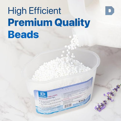 Dry & Dry Moisture Absorbers Refill Beads (7.5 LBS) - Dehumidifiers for Home Dehumidifier for Basement Small Dehumidifiers Dehumidifiers, Moisture Absorber Refill, Fragrance Free