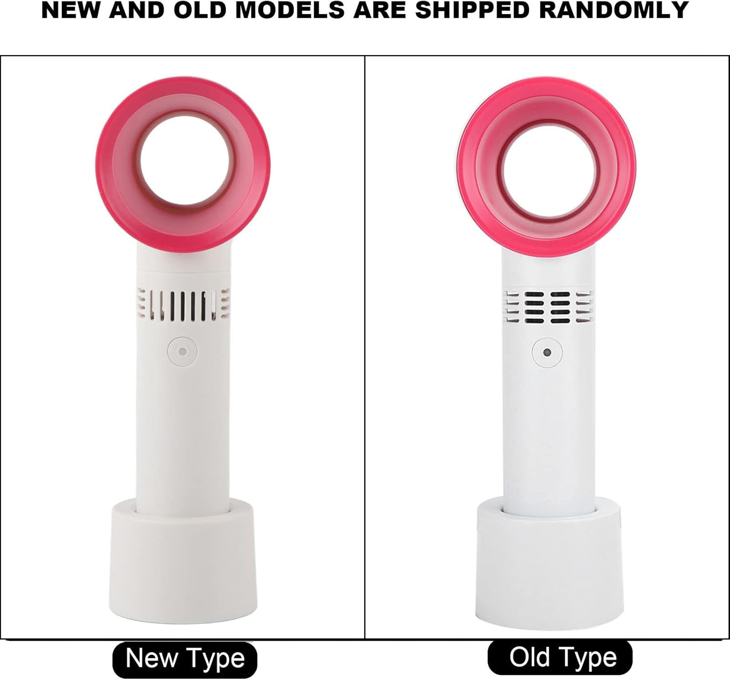 Portable Mini USB Rechargeable Bladeless Fan, 360° Air Suction, Three Adjustment Speeds, Handy Cooler for Home Outdoor