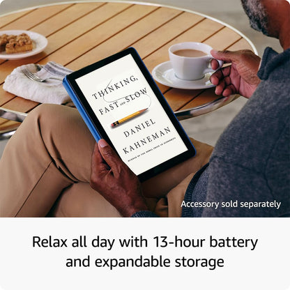 Amazon Fire HD 10 tablet (newest model) built for relaxation, 10.1" vibrant Full HD screen, octa-core processor, 3 GB RAM, 64 GB, Black