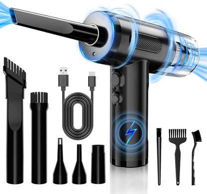 Cordless Handheld Car Vacuum, 12000Pa Strong Suction Mini Vacuum, 3-in-1 Design with LED Light for Multi-Scenario Use