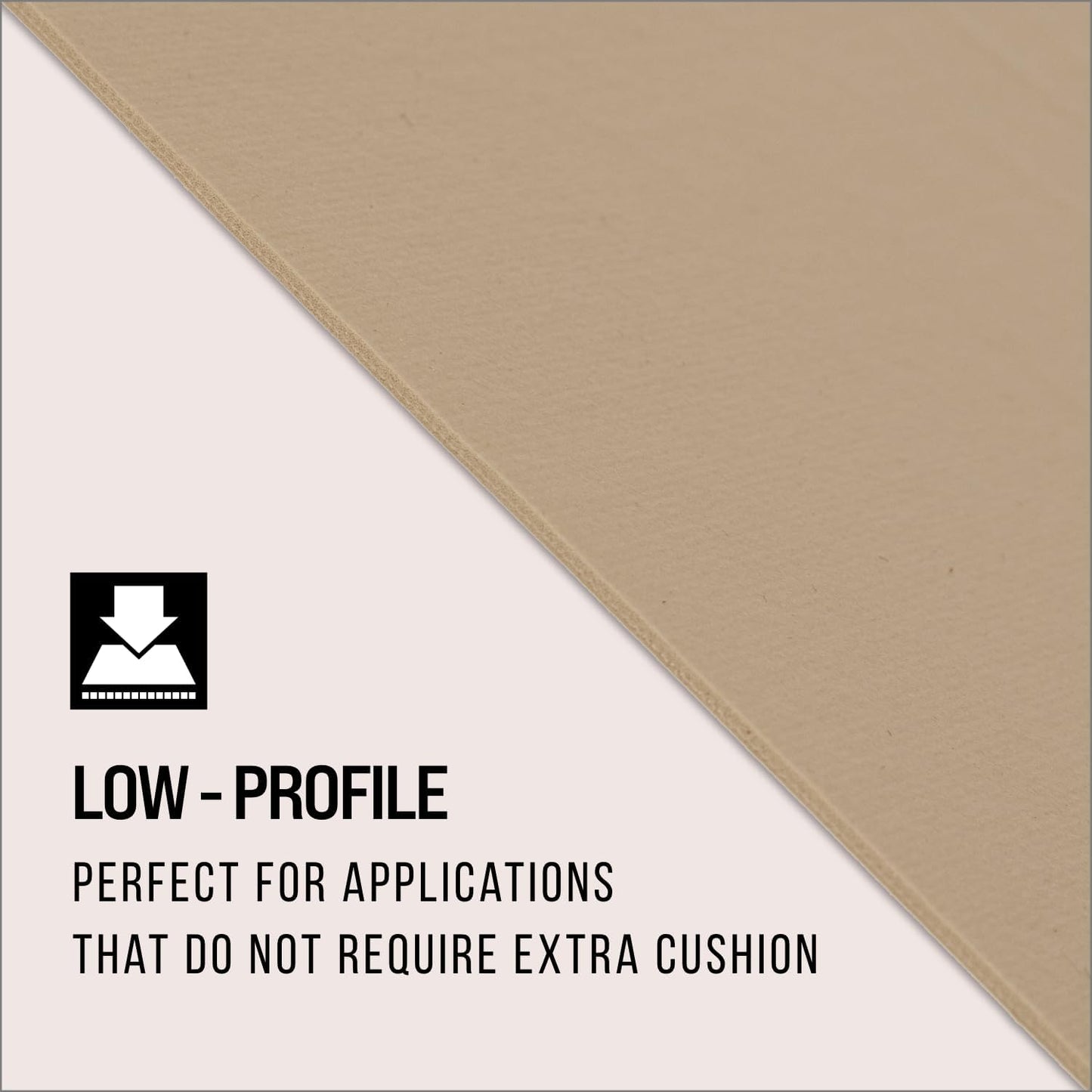 Grip-It Solid Grip Non-Slip Rug Pad, Cushioned for Area Rugs, 3 x 5 ft, Hardwood Floors