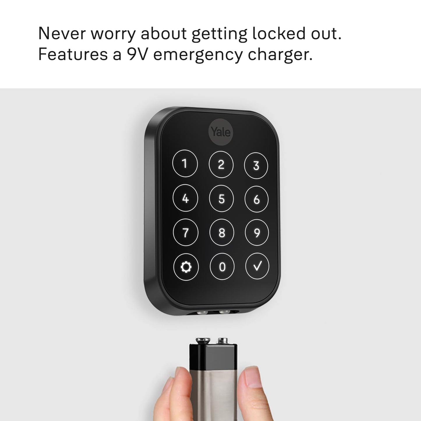 Yale Security Assure Lock 2 Deadbolt, Black Suede Keyed Smart Entry Door Lock with Wi-Fi Connected Keypad for Code Entry and Remote Access, YRD410-WF1-BSP