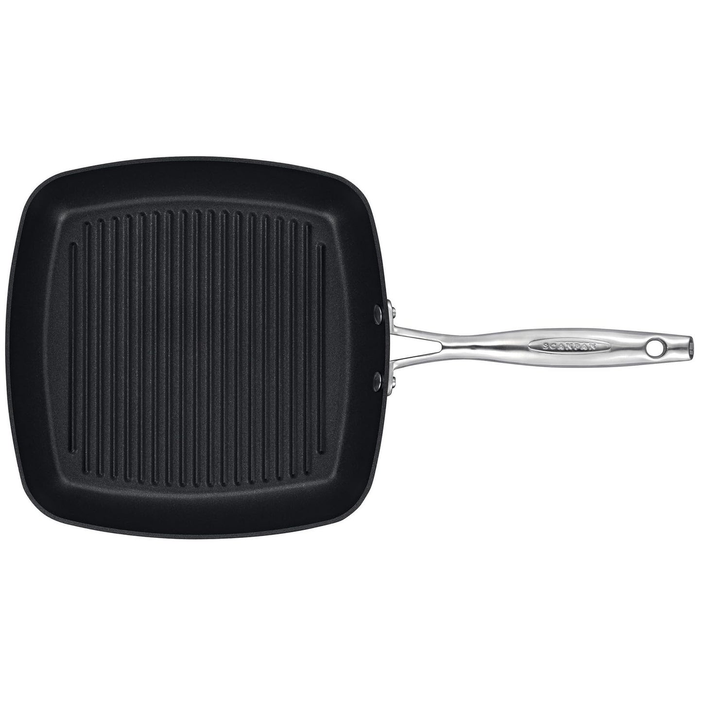 Scanpan Pro IQ 10.5” Square Grill Pan - Easy-to-Use Nonstick Cookware - Dishwasher, Metal Utensil & Oven Safe - Made by Hand in Denmark