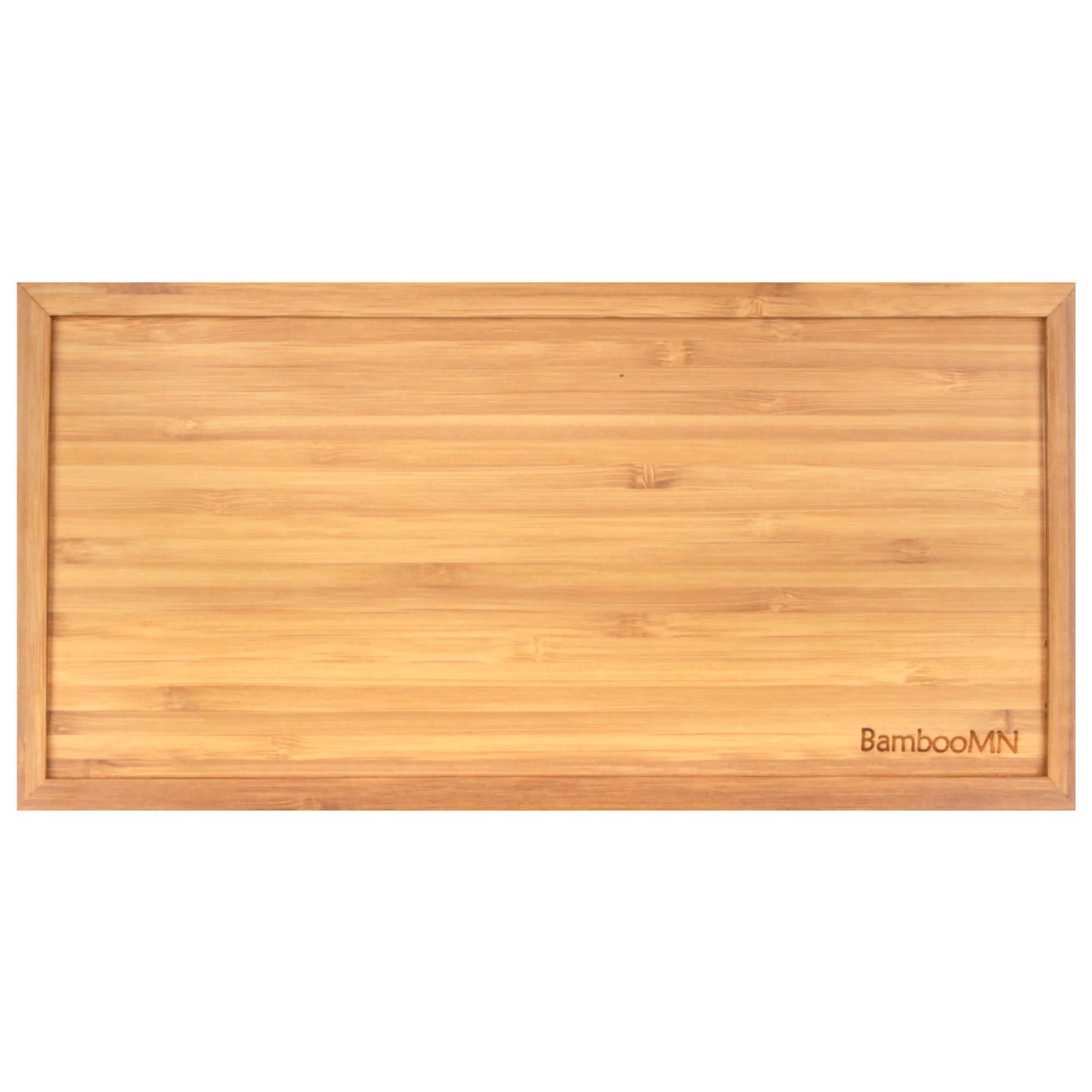 BambooMN Organic Bamboo Serving Tray, Vanity, Tea, Appetizers, Snacks, Charcuterie Board, 11"x5.5"x0.6" - 30 Trays
