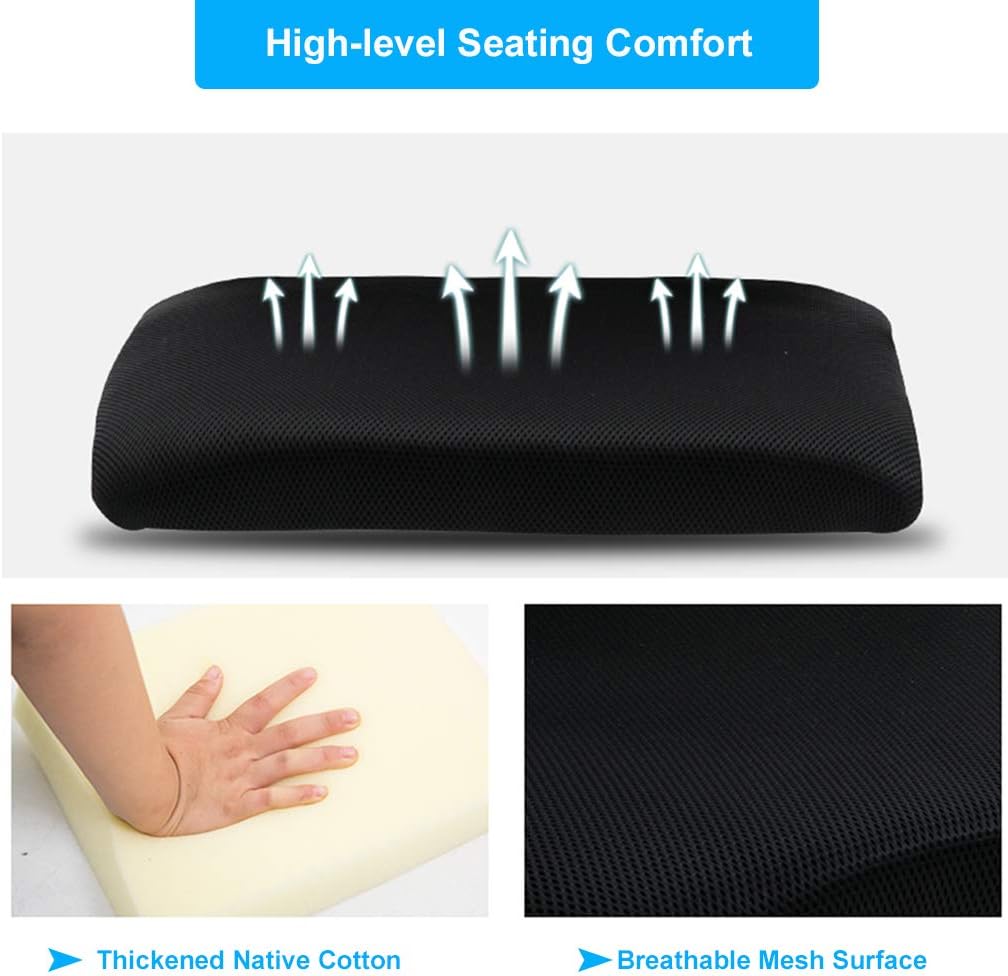 BestOffice | Ergonomic Office Chair | Mid-Back Swivel Desk Chair | Breathable Backrest & Lumbar Support | Adjustable