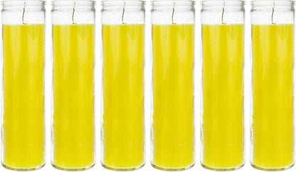 Aspen Brands Blessed Sanctuary Devotional Prayer Candle Religious Candle, (Yellow, 12 Pack)