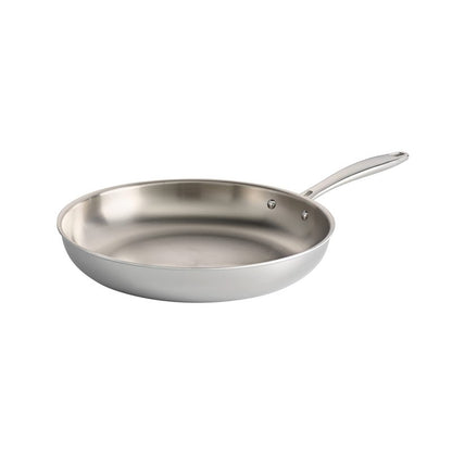 Tramontina Fry Pan Stainless Steel Tri-Ply Clad 12-inch, 80116/007DS & Professional Fry Pans (8-inch)