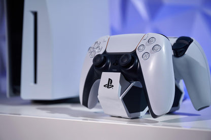 PowerA Twin Charging Station for Dualsense Wireless Controllers, Charge, Sony PlayStation, PS5, Officially Licensed