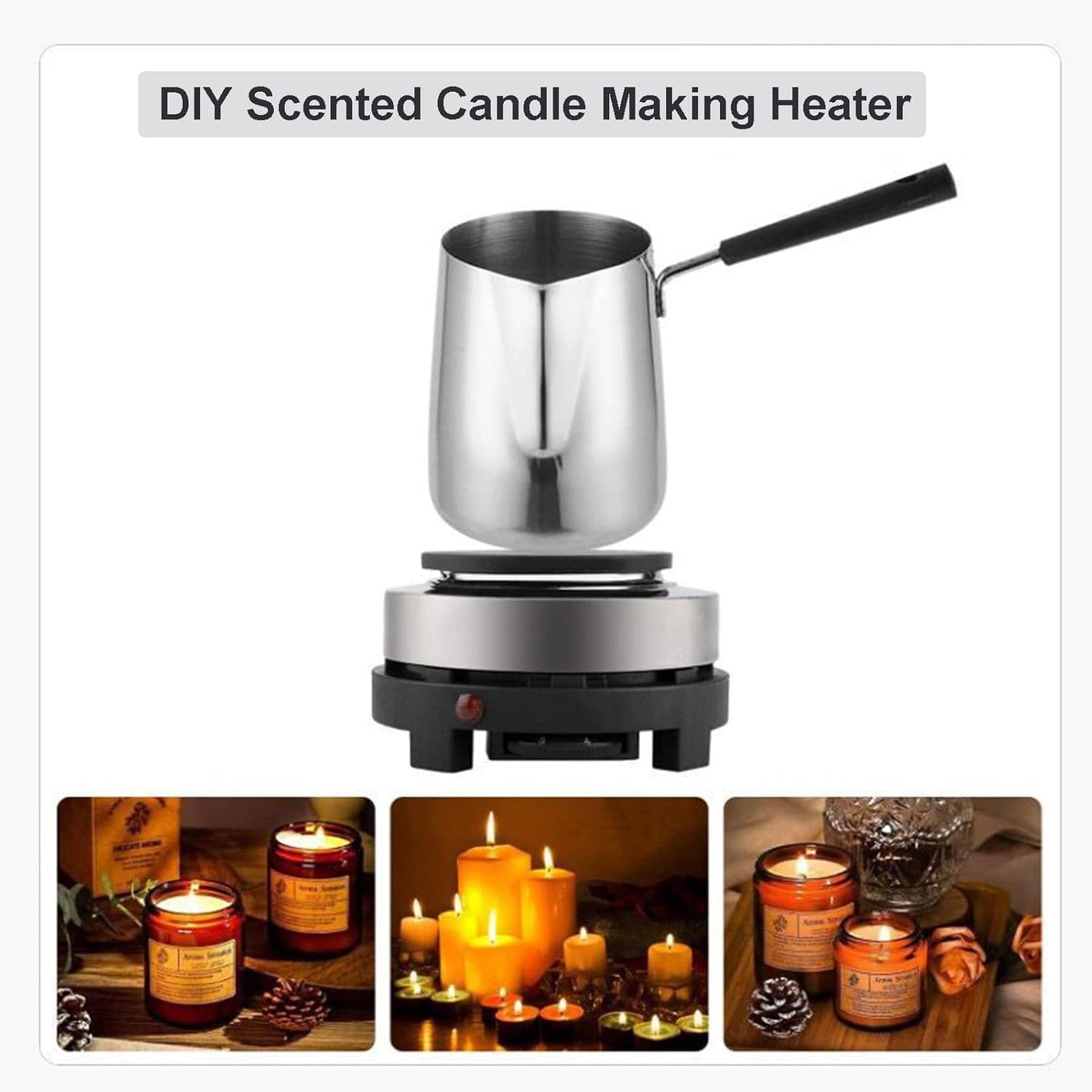 Mini Stove, Portable 500W Electric Hot Plate, Multifunction Home Heater (US Plug 110V) for Soup and Porridge