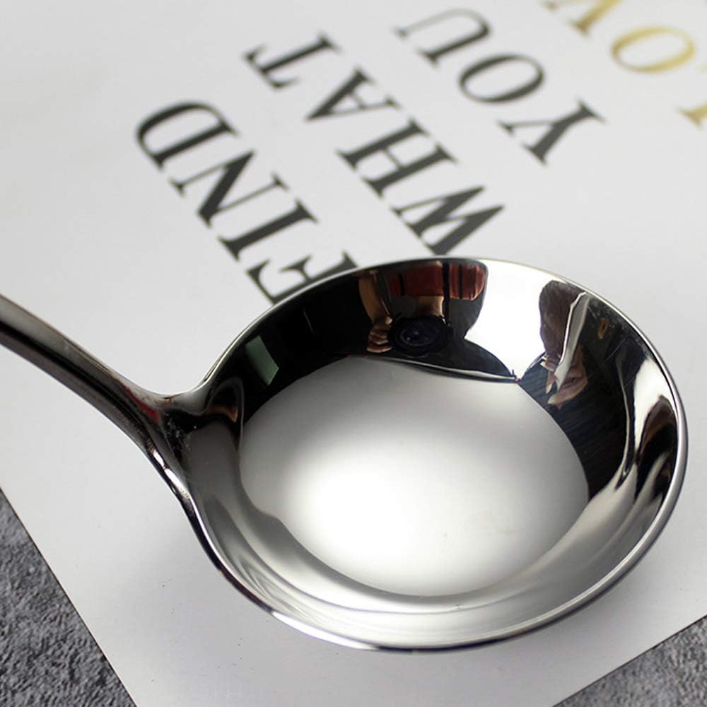 7.6'' Gravy Ladle Sauce Soup Spoon - Heavy Duty 18/10 Stainless Steel for Small Dishes (2 pcs)