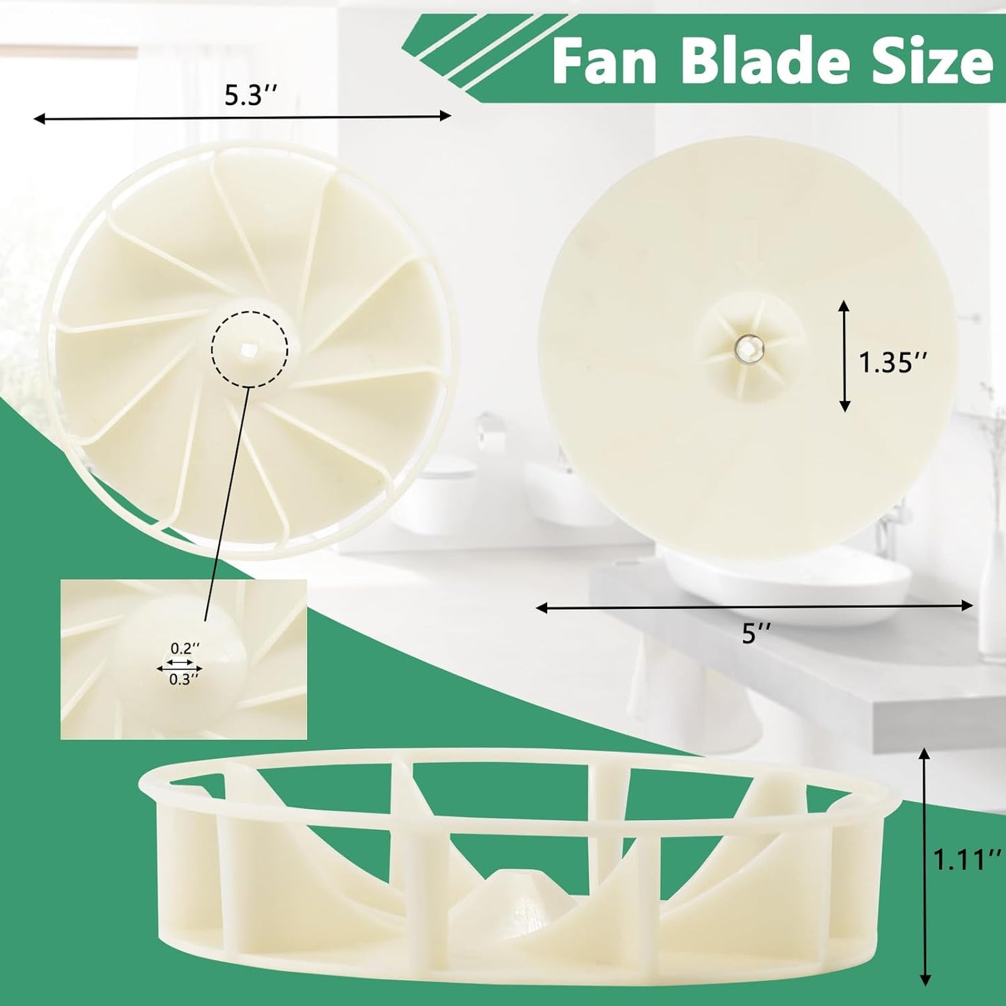 Hiorucet S99080166 Vent Bath Fan Motor - Replacement Kit BP28 for Broan Nutone Exhaust Fan Motor 70CFM 120V