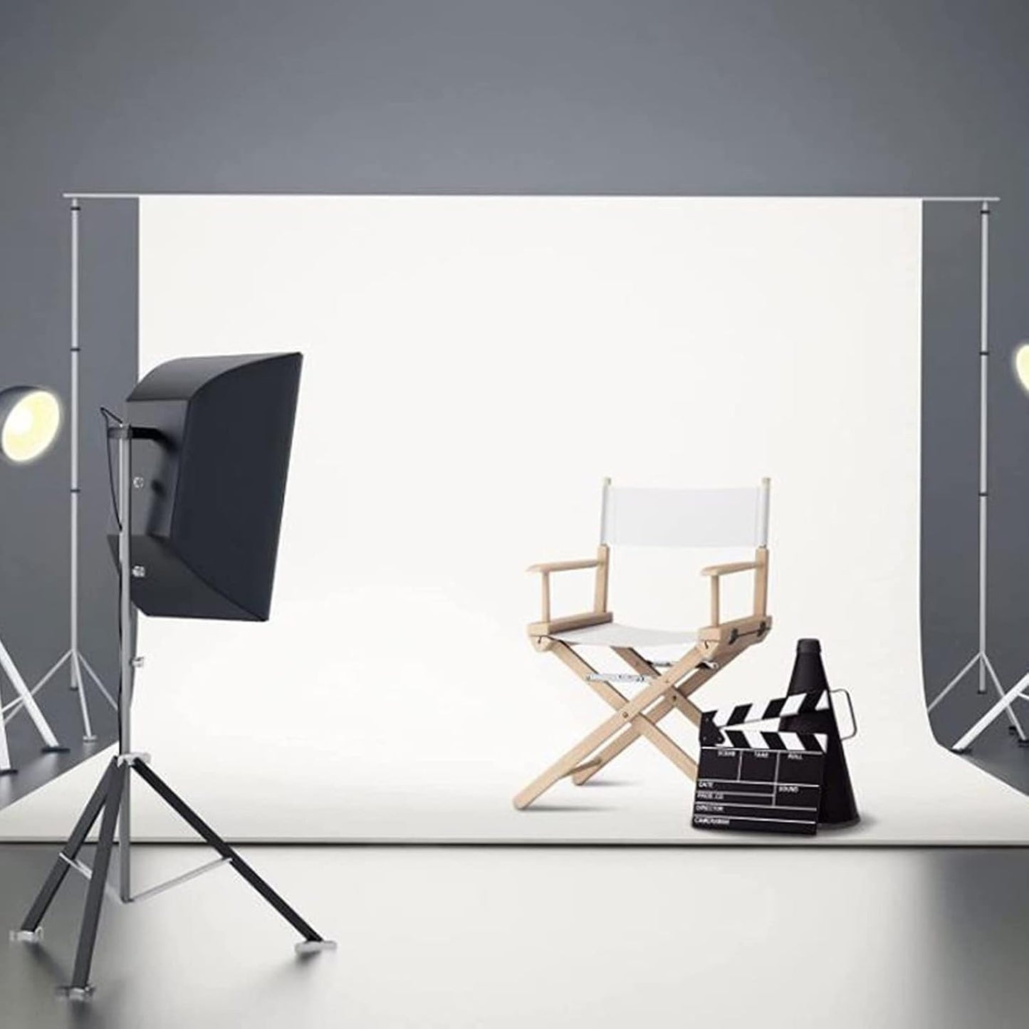 Cansybil 21.2" 16.1" 0.39" Director Chair Replacement Polyester Fabric Seat Cover Foldable Directors Chair Cover Kit