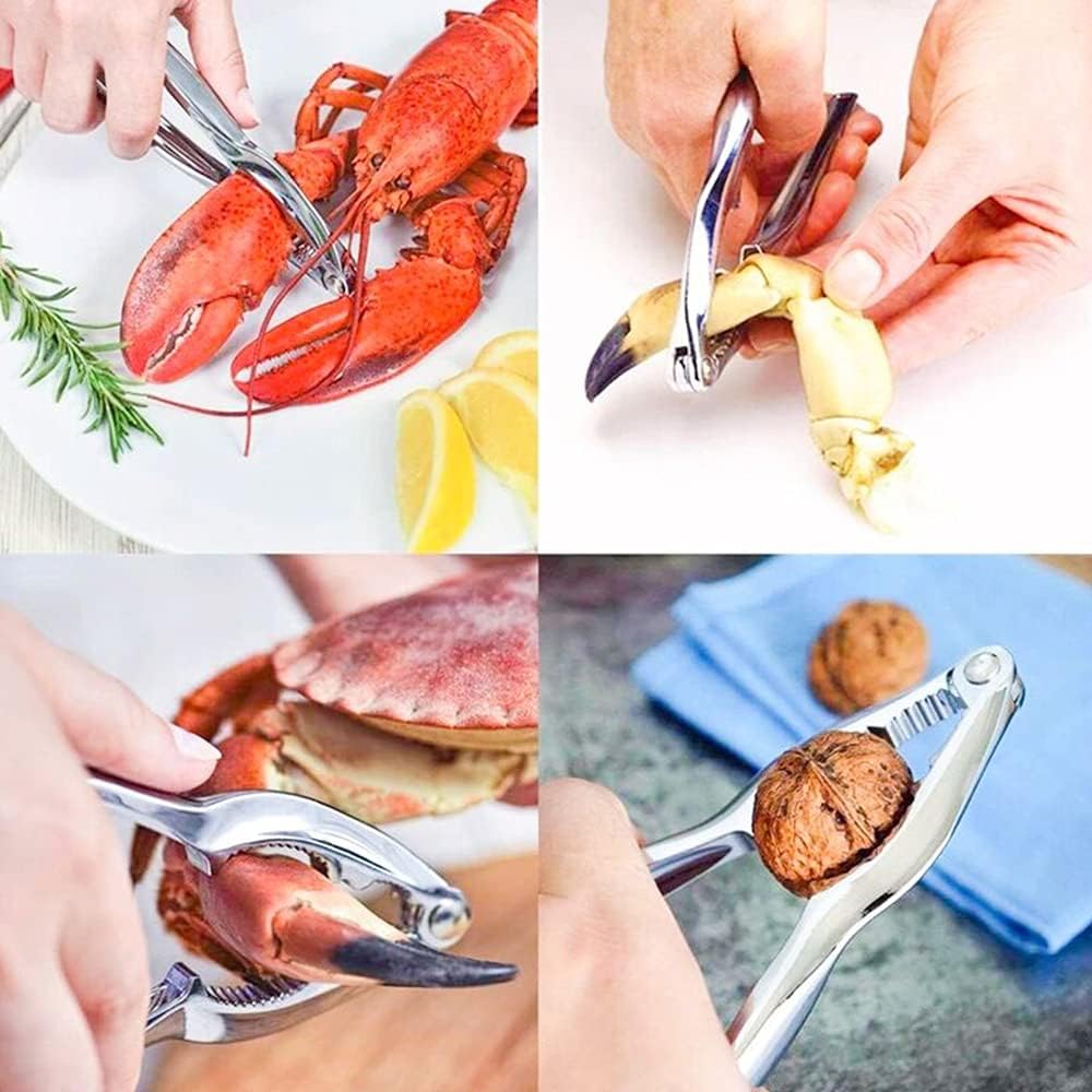 Ymkf Sqqr 32 Hammer,and Set PCS Seafood Tools Include Crab Crackers, Seafood Scissors,Oyster Knife, Shrimp Deveiner