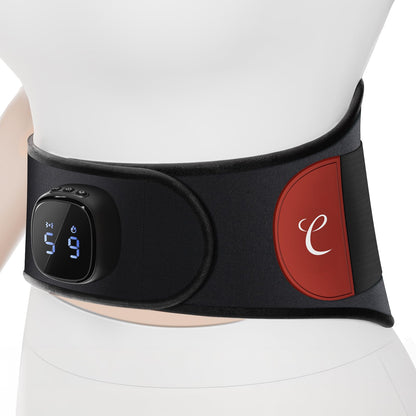 Comfytemp Cordless Portable Heating Pad for Back Pain Relief, Lower Back Massager with Heat Wireless, FSA HSA Eligible Rechargeable Heating Pad APP Control, 9 Heat 5 Vibration, Birthday Gifts for Mom