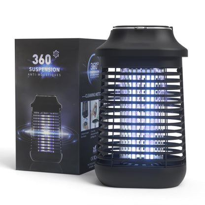 Bug Zapper Outdoor/Indoor,Mosquito Zapper 4200V High Powered Waterproof Electronic Mosquito Killer,15W UVA Mosquito Lamp Bulb,Fly Traps Patio Insects Killer,Trap Killer for Home,Kitchen, Backyard
