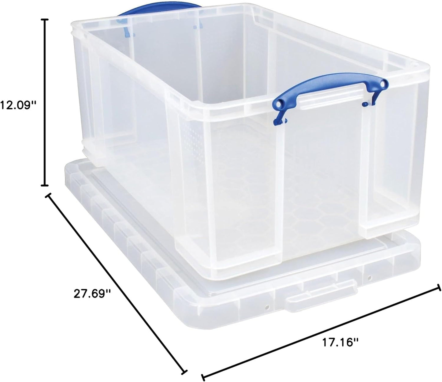 REALLY USEFUL OFFICE BOX CLEAR 64LT