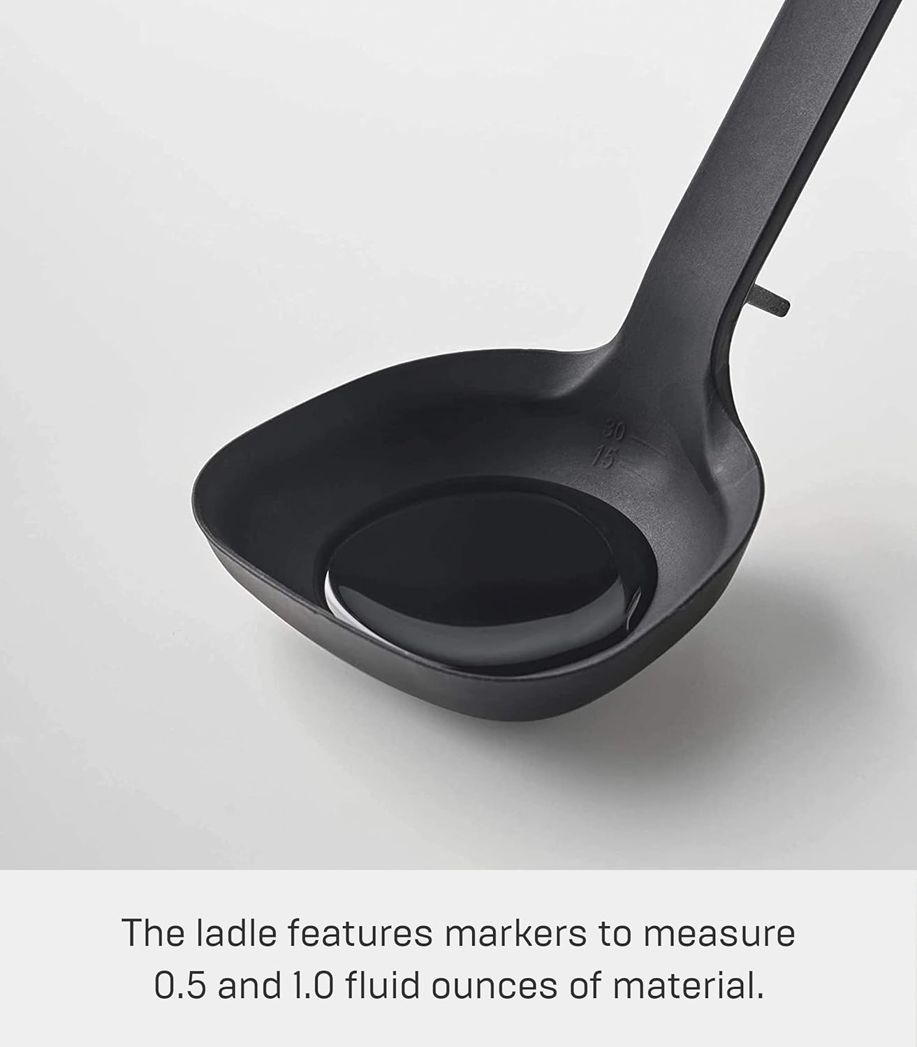 Yamazaki Home Tower Silicone Ladle, Black
