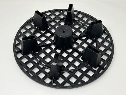 GROWDOTS 13-Inch 3-Count Natural Pot Elevators for Plants Indoor-Outdoor Stand for Plastic Fabric Pots Elevator Saucer