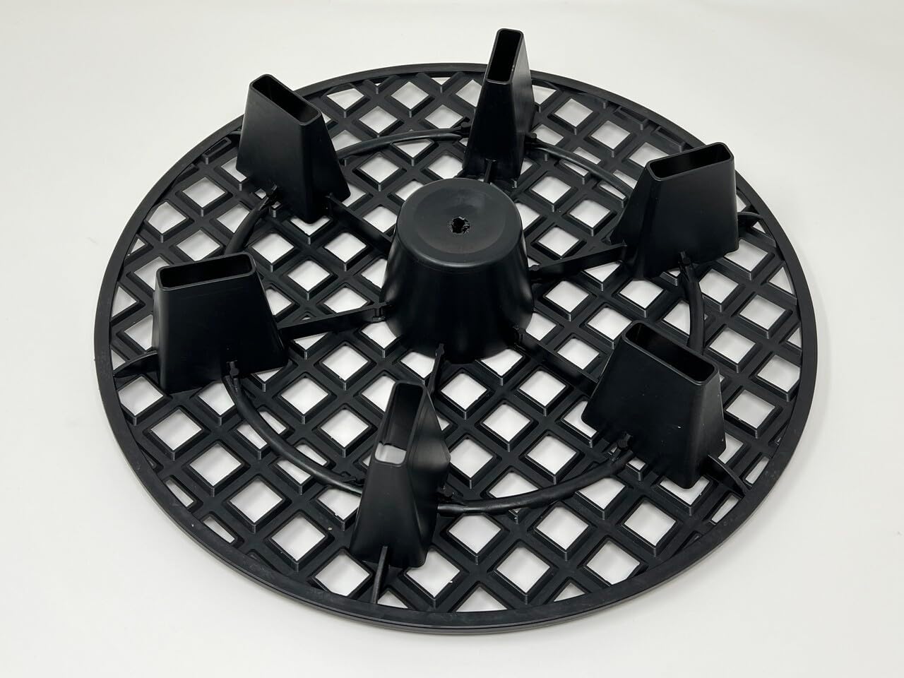 GROWDOTS 13-Inch 2-Count Natural Pot Elevators for Plants Indoor-Outdoor Stand for Plastic Fabric Pots Elevator Saucer