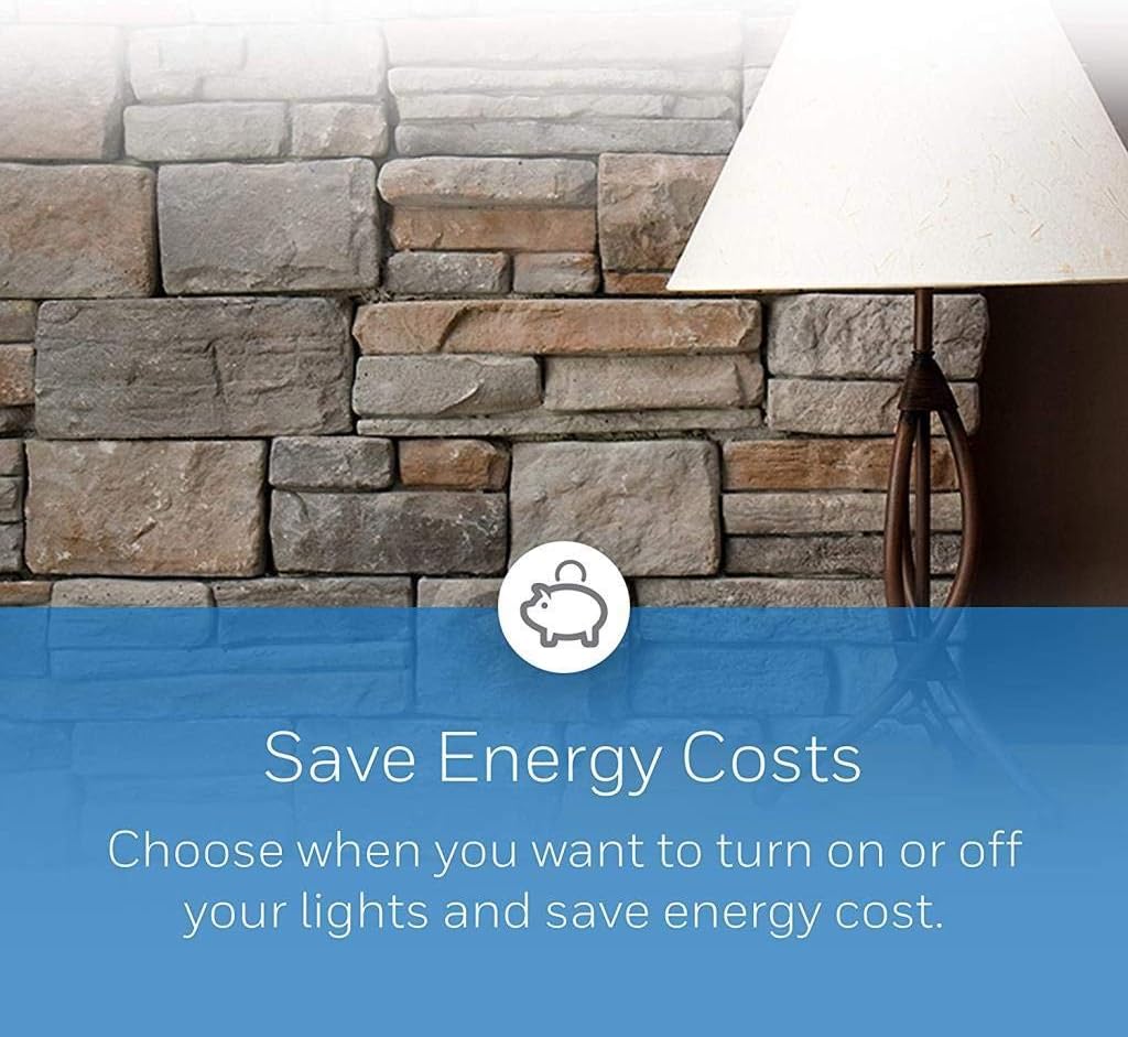 Honeywell Home RPLS740B ECONOswitch 7-Day Solar Programmable Switch, Lights and Motors, Indoor and Outdoor, Energy Saving, White