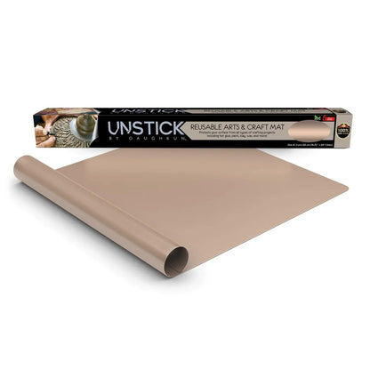 26" x 16.25" Reusable Non-Stick Craft Mat – Extra Large Heat-Resistant Work Surface Protector, Waterproof & PFOA-Free Sheet for Epoxy Resin, Painting, Jewelry Molds, Clay, Hot-Glue & DIY Projects