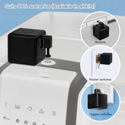 MOES Fingerbot Plus Smart Button Pusher No Wiring Switch, Upgrade with Touch Control, Work with Smart Life App, Add MOES Tuya Bluetooth Hub Make it Compatible with Alexa,Google Home and Timer Control