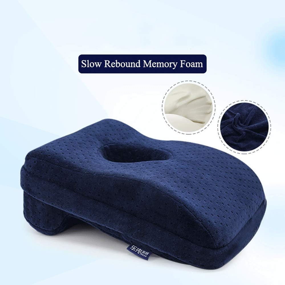 BOLLAER Nap Sleeping Pillow Cushion for Office, Memory Foam Face Down Desk Pillow with Washable Cover