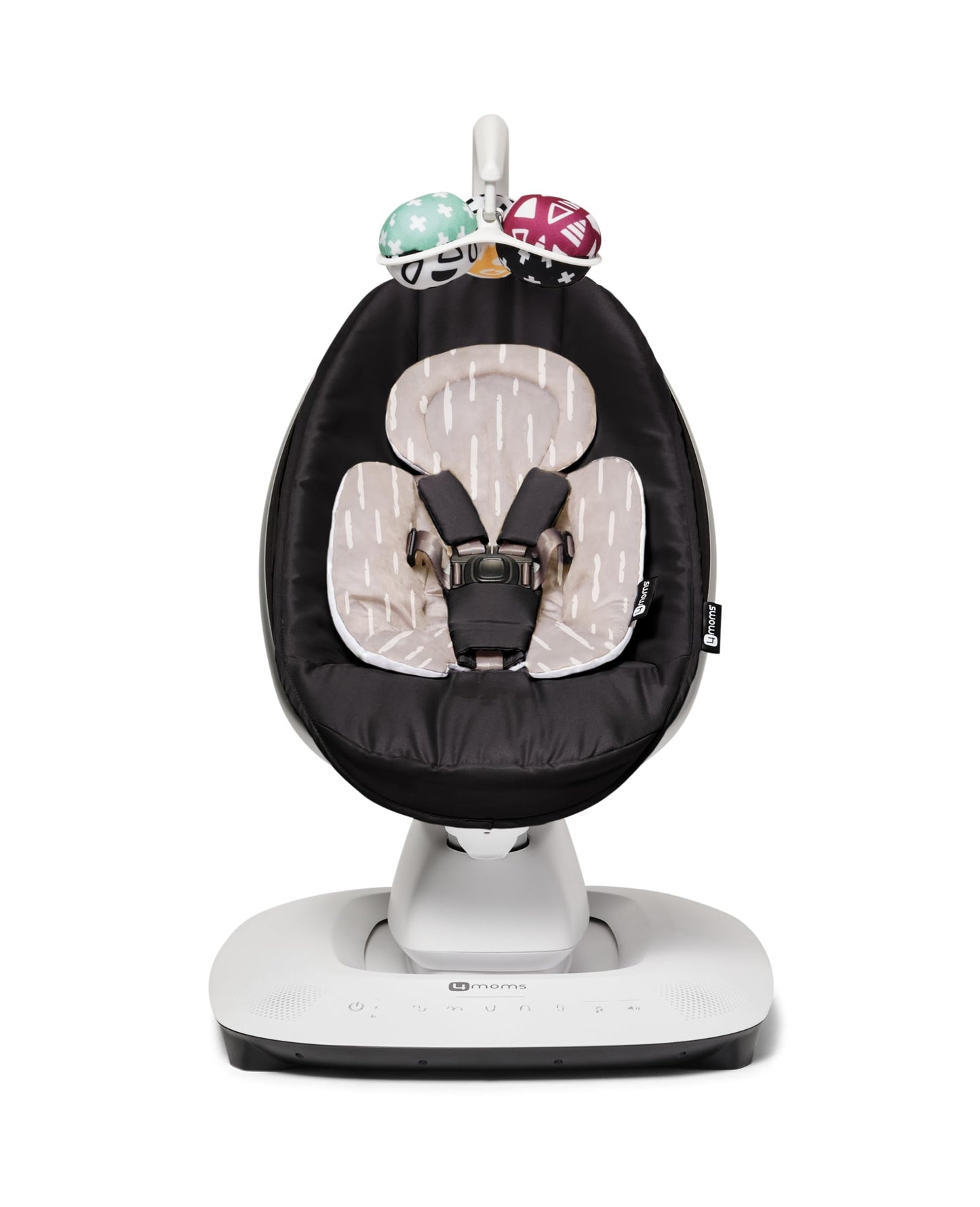 4moms RockaRoo and MamaRoo Infant Insert, Machine Washable, Soft, Plush Fabric, Reversible Design, Sand